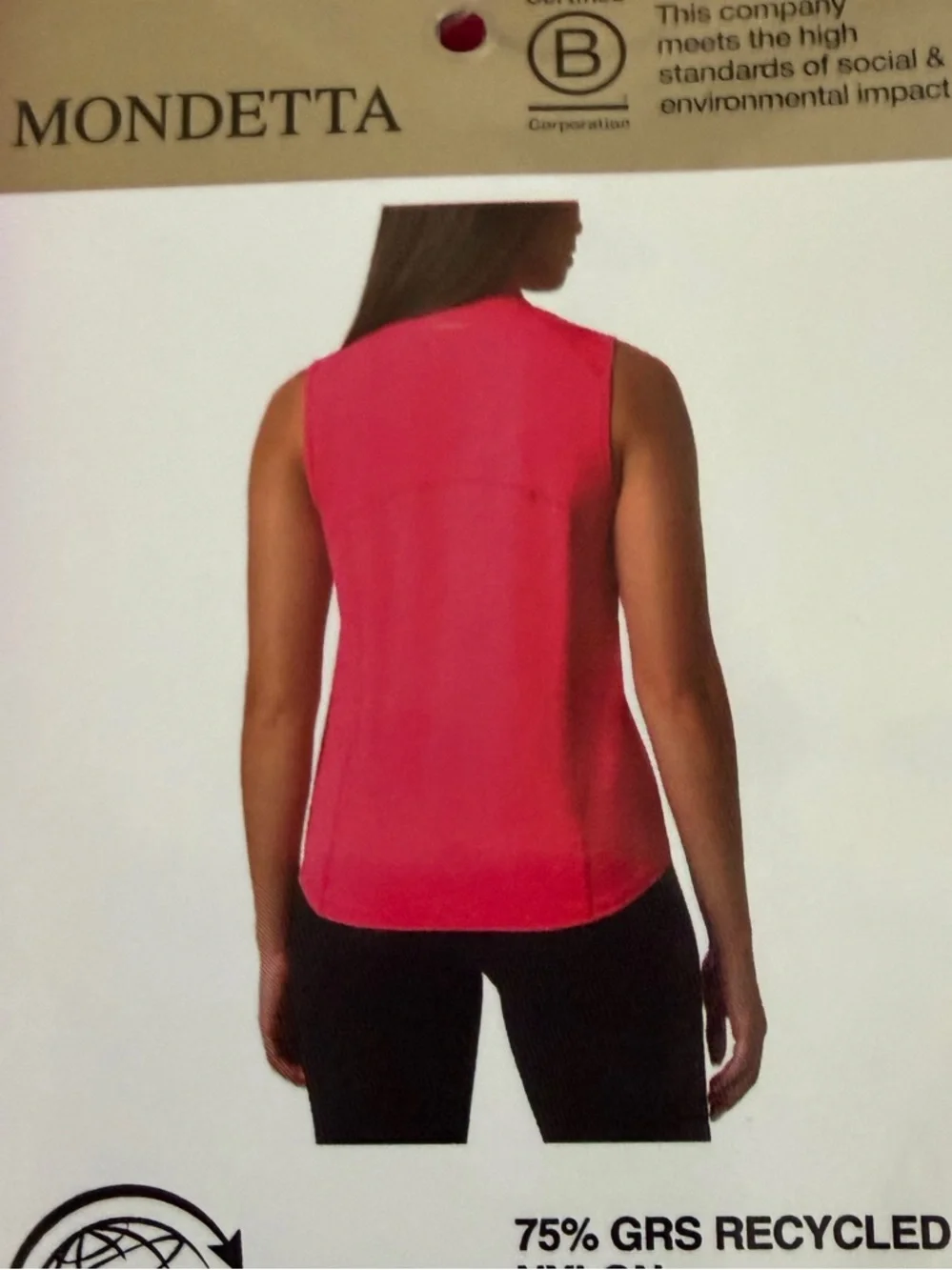 MONDETTA WOMENS ACTIVE HALF-ZIP SLEEVELESS TOP DriFit Golf Tennis BUNDLE XS